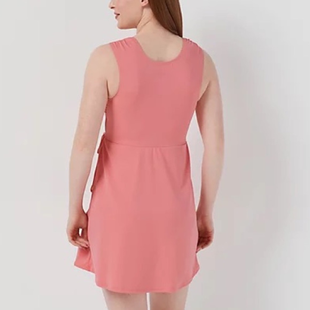 AmberNoon II by Dr. Erum Ilyas Surplice UFP 50 Wrap Swim Dress - Picture 2 of 3